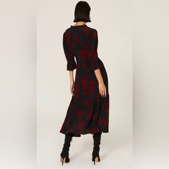 Marissa Webb Collective Navy Floral Shirtdress, size 2 - Picture 5 of 13